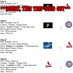 Normal Parks and Rec Baseball Trips Schedule