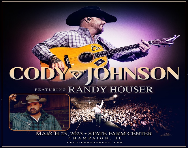 Cody Johnson with special guest Randy Houser at the State Farm Center in Champaign 03-25-23