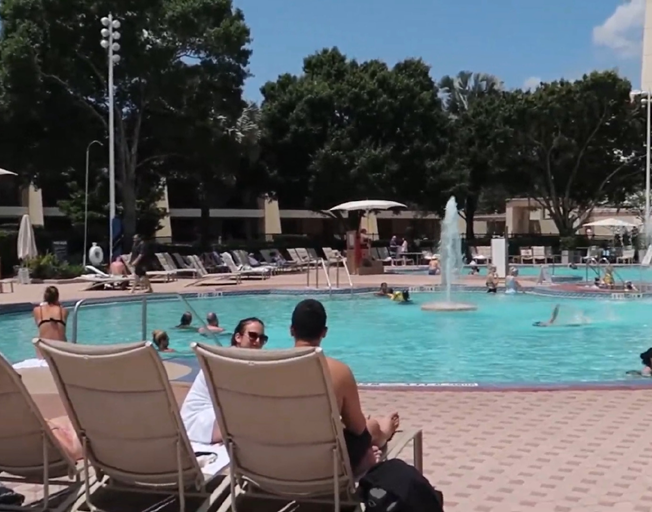 People at a pool