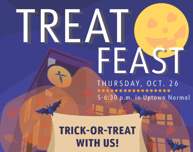 Treat Feast: Thursday, October 26th 5:00 – 6:30pm in Uptown Normal