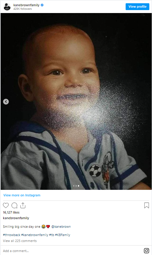 Kane Brown Baby Picture