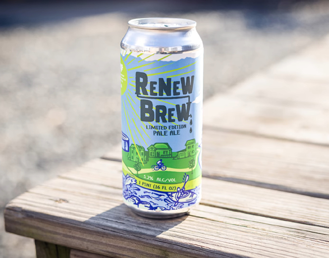 A can of Renew Brew Pale Ale