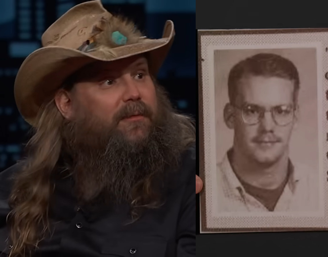 Chris Stapleton on 'Jimmy Kimmel Live' and High School Yearbook Picture